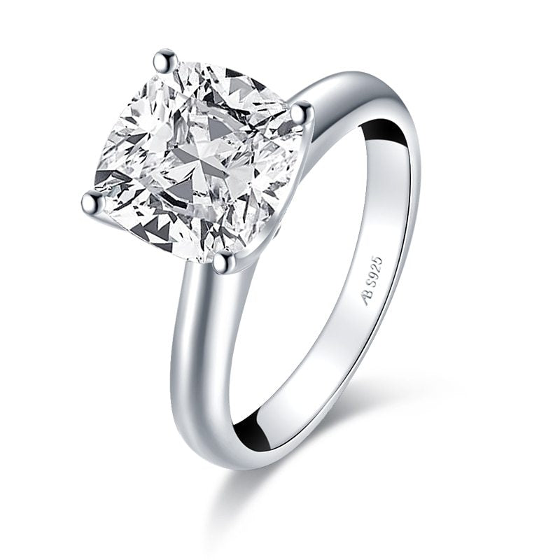 Diamond Wedding Ring - Silver Design S925