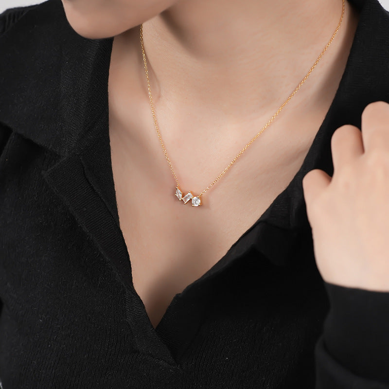 925 Silver Light Luxury Zircon Necklace