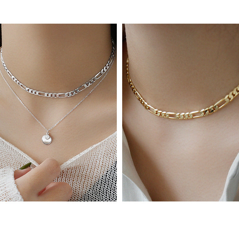 Cold wind simple chain female necklace