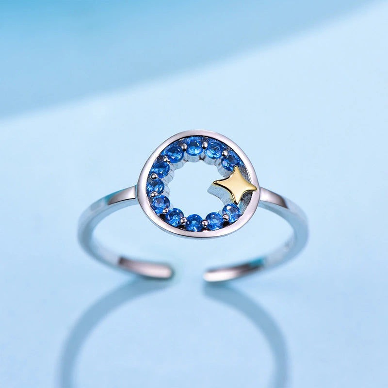 Ladies 925 Sterling Silver Star Ring