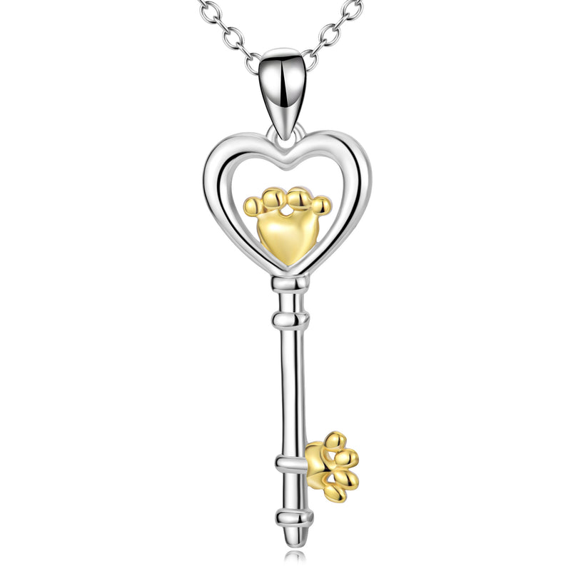 Key Pendant 925 Silver Necklace