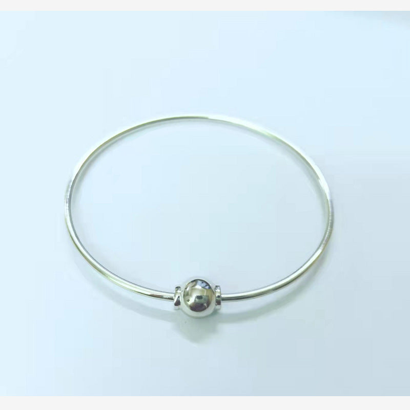 S925 Sterling Silver Screw Movable Bracelet